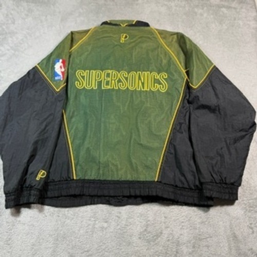 VINTAGE Seattle Supersonics Pro Player Jacket Mens XL Green Windbreaker NBA
